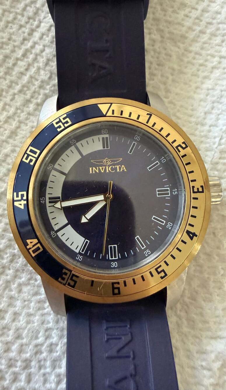 Invicta Specialty Watch Model 12847 Size 45mm Blue Polyurethane